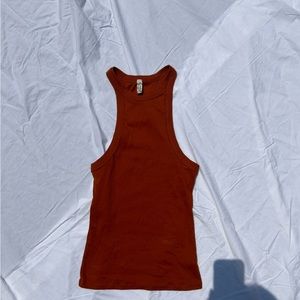 ORANGE INTIMATELY FREE PEOPLE TANK